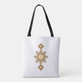 Goldene geometrische Harmonie Tasche (Rückseite)