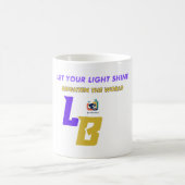 Goldene geometrische Illusionen Kaffeetasse (Mittel)