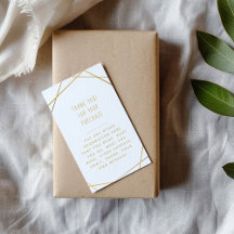 Goldene geometrische Kundenaufträge Vielen Dank