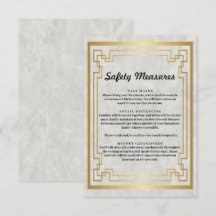 Goldene geometrische Marmorsicherheitsmaßnahmen
