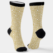 Goldene geometrische Mustersocken Socken (Gewinkelt)