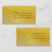 Goldene gewellte Visitenkarte (Vorne/Hinten)