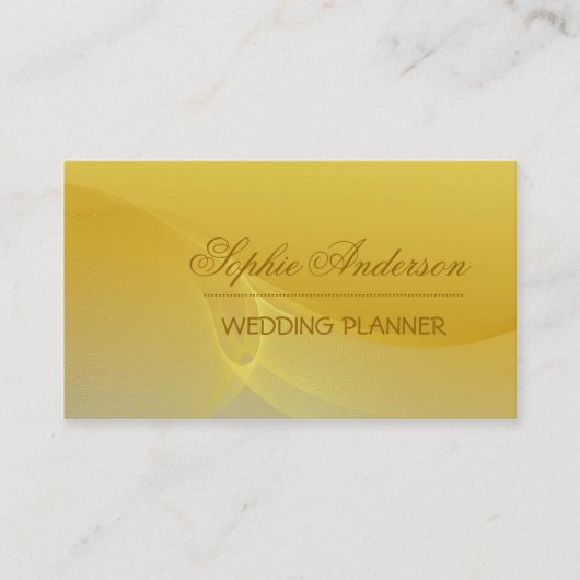 Goldene gewellte Visitenkarte (Vorderseite)