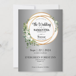 Goldene Gewerkschaft feiert Liebe & Engagement Einladung