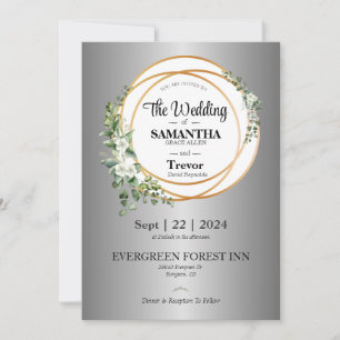 Goldene Gewerkschaft feiert Liebe & Engagement Einladung