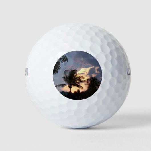 Goldene Gewitterwolke Golfball (Vorderseite)