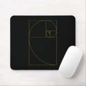 Goldene gewundene heilige Geometrie Mousepad (Mit Mouse)
