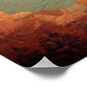 Goldene Gingko Poster (Ecke)