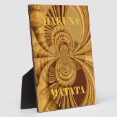 Goldene Giraffe Kunstdruckerei Fotoplatte (Seite)