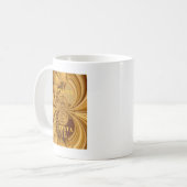 Goldene Giraffe Kunstdruckerei Kaffeetasse (Vorderseite Links)