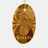 Goldene Giraffe Kunstdruckerei Keramik Ornament (Rechts)