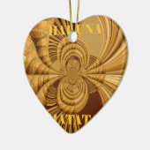 Goldene Giraffe Kunstdruckerei Keramikornament (Links)