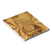 Goldene Giraffe Kunstdruckerei Notizblock (angewinkelt)