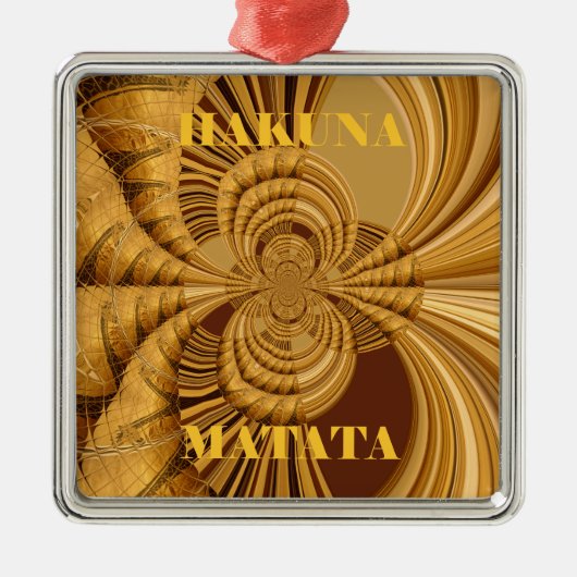 Goldene Giraffe Kunstdruckerei Ornament Aus Metall (Vorne)