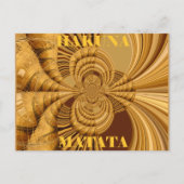 Goldene Giraffe Kunstdruckerei Postkarte (Vorderseite)