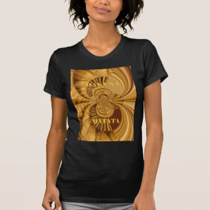 Goldene Giraffe Kunstdruckerei T-Shirt