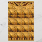 Goldene Giraffe Tiermotiv Kunst drucken Briefpapier (Vorderseite)