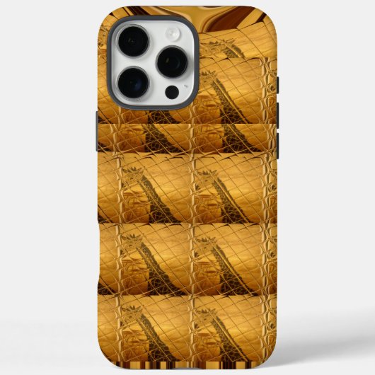 Goldene Giraffe Tiermotiv Kunst drucken Case-Mate iPhone Hülle (Rückseite)
