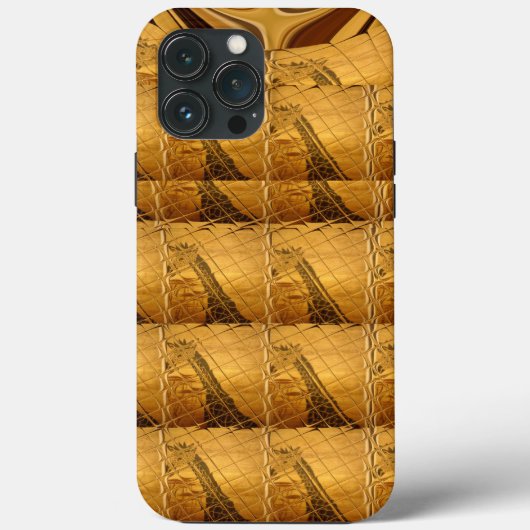 Goldene Giraffe Tiermotiv Kunst drucken Case-Mate iPhone Hülle (Rückseite)