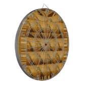 Goldene Giraffe Tiermotiv Kunst drucken Dartscheibe (Vorderseite Links)