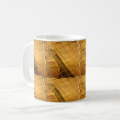 Goldene Giraffe Tiermotiv Kunst drucken Kaffeetasse (Vorderseite Links)