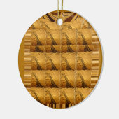 Goldene Giraffe Tiermotiv Kunst drucken Keramikornament (Links)