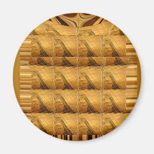 Goldene Giraffe Tiermotiv Kunst drucken Magnet