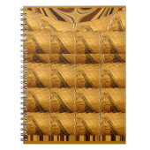 Goldene Giraffe Tiermotiv Kunst drucken Notizblock (Vorderseite)