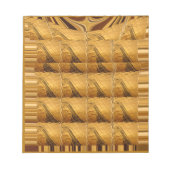 Goldene Giraffe Tiermotiv Kunst drucken Notizblock (Vorderseite)