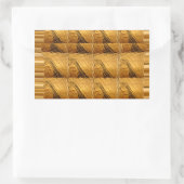 Goldene Giraffe Tiermotiv Kunst drucken Rechteckiger Aufkleber (Tasche)