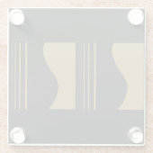 Goldene Gitarre Glasuntersetzer (Rückseite)