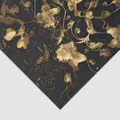 Goldene Gitarre im Golden Garden Seidenpapier (Detail)