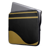 Goldene Gitarre Laptopschutzhülle (Vorderseite Links)