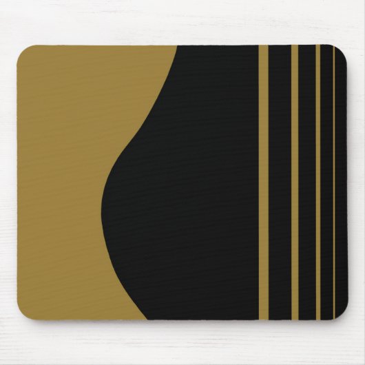 Goldene Gitarre Mousepad (Vorne)