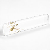 Goldene Gitarre Namensplakette