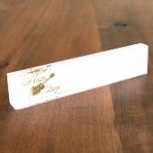Goldene Gitarre Namensplakette (Seite)
