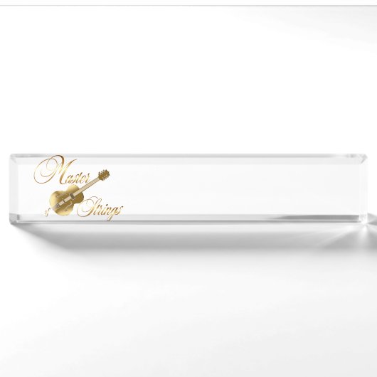 Goldene Gitarre Namensplakette (Vorderseite)