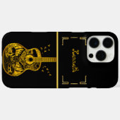 Goldene Gitarrenkunst Captures Natur und Musik Case-Mate iPhone Hülle (Rückseite (Horizontal))