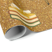 Goldene Glanz-Gratulationsverpackung Geschenkpapier (Rolleneckpunkt)