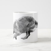 Goldene Glide in sanften Wintertönen Jumbo-Tasse (Vorderseite)