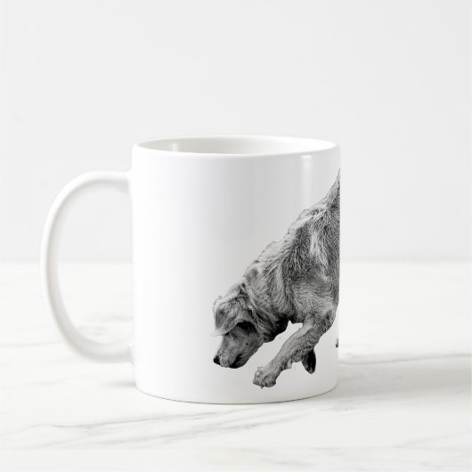 Goldene Glide in sanften Wintertönen Kaffeetasse (Links)