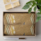 Goldene Glitter-Graduations-Tissuepapier Seidenpapier (Geschenk)