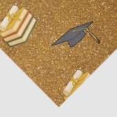 Goldene Glitter-Graduations-Tissuepapier Seidenpapier (Detail)