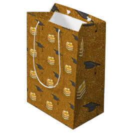 Goldene Glitzer-Abschlussfeier Mittlere Geschenktüte