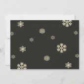 Goldene Glitzer | Aufforderungen Einladung (Rückseite)