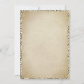 Goldene Glitzer Burg MASI - Museo d'arte della Svi Einladung (Rückseite)