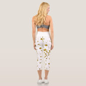 Goldene Glitzer Capri Leggings (Rückseite)
