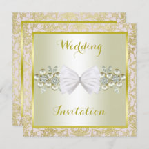 Goldene Glitzer, Diamantfloralbeizen und Bow-Hochz