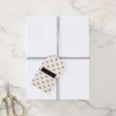 Goldene Glitzer Geschenkanhänger (Mit Garn)