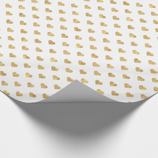 Goldene Glitzer Geschenkpapier (Ecke)